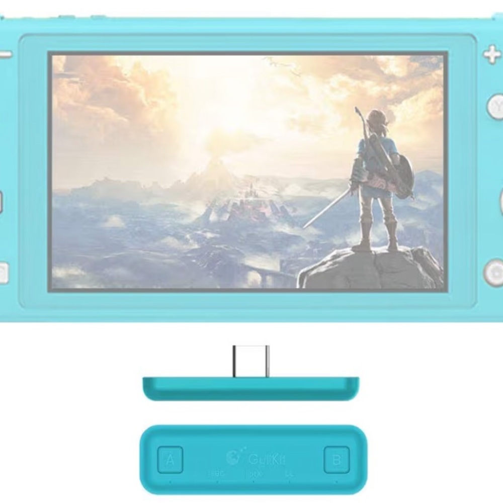 GuliKit Route Air NS07 Bluetooth Audio Adapter for Nintendo Switch (Blue)